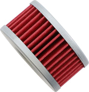 Hiflofiltro Oil Filter - Red, Silver, Cartridge - HF136