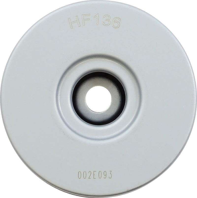 Hiflofiltro Oil Filter - Red, Silver, Cartridge - HF136