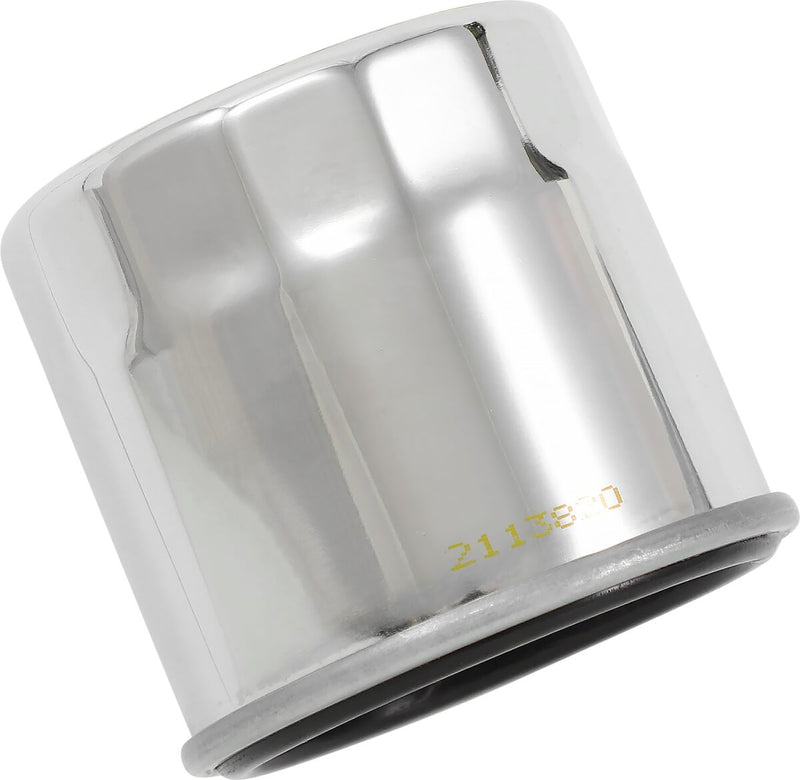 Hiflofiltro Oil Filter - Chrome, Spin-On - HF138C