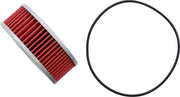 Hiflofiltro Oil Filter - Red, Silver, Cartridge - HF146
