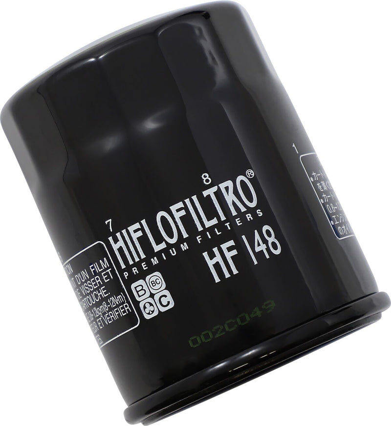 Hiflofiltro Oil Filter - Black, Spin-On - HF148