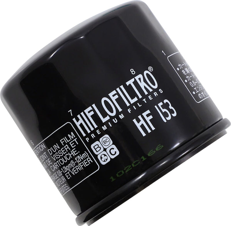 Hiflofiltro Oil Filter - Black, Spin-On - HF153