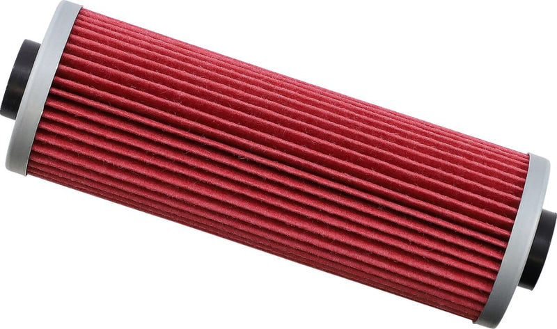 Hiflofiltro Oil Filter - Red, Silver, Cartridge - HF161