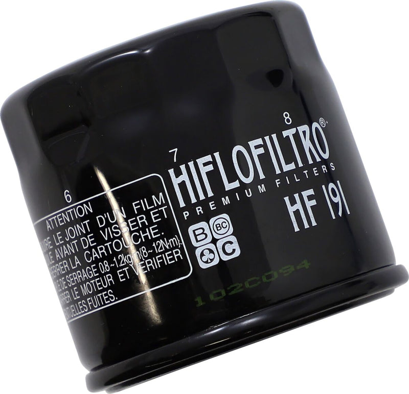 Hiflofiltro Oil Filter - Black, Spin-On
