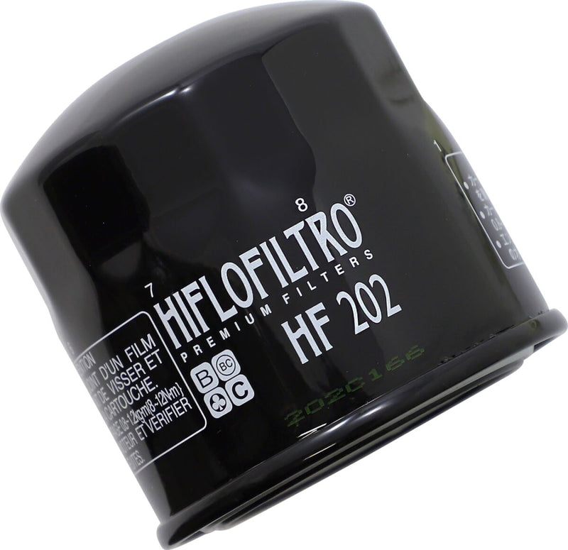 Hiflofiltro Oil Filter - Black, Spin-On - HF202