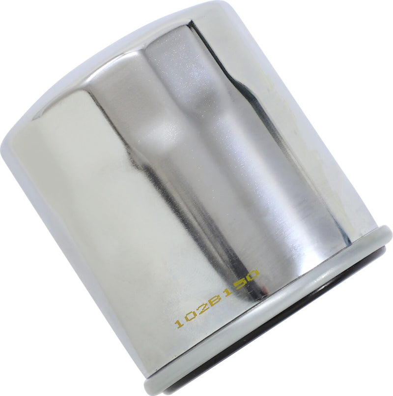 Hiflofiltro Oil Filter - Chrome, Spin-On - HF303C