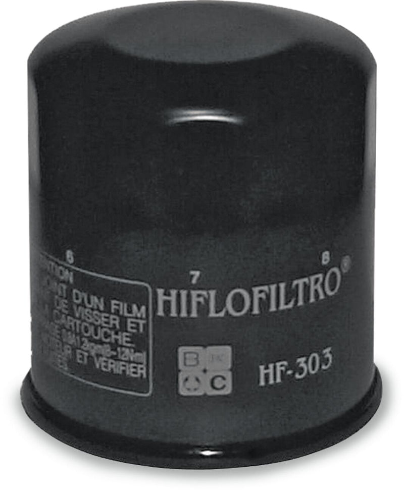 Hiflofiltro Oil Filter - Black, Spin-On - HF303
