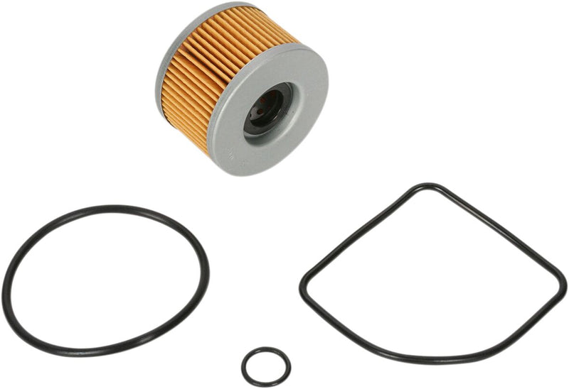 Parts Unlimited Oil Filter - Black, Orange, Silver, Cartridge