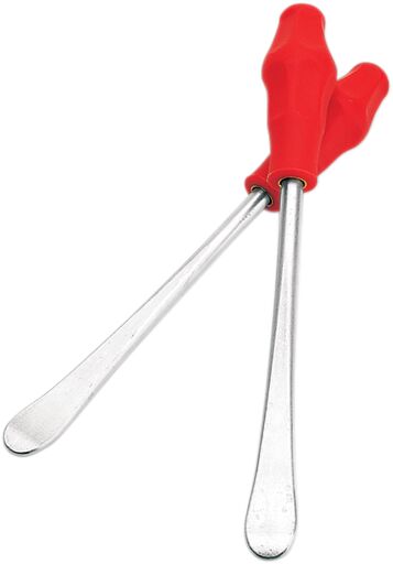 Moose Offroad Hard-parts TY-ER™ Irons - Red, Silver, Zinc