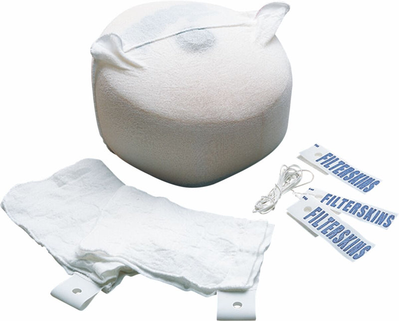 Moose Offroad Hard-parts Quick-Release Filterskin Air Filter Wraps - Filterskins®, White
