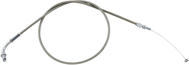 Motion Pro Armor Coat Stainless Steel Throttle/Idle Cable for Cruisers - Standard - Chrome - 62-0302