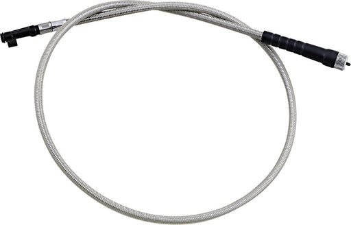 Motion Pro Armor Coat Braided Stainless Steel Speedometer Cable for Cruisers - Chrome