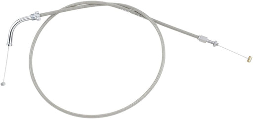 Motion Pro Armor Coat Stainless Steel Throttle/Idle Cable for Cruisers - Standard - Chrome - 62-0380