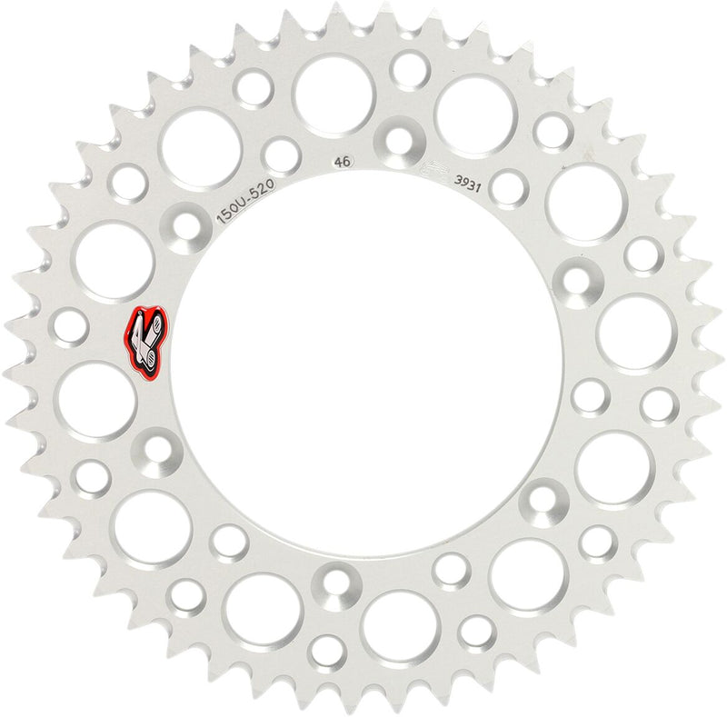 RENTHAL Ultralight Rear Sprocket - Silver - 150U-520-46GBSI