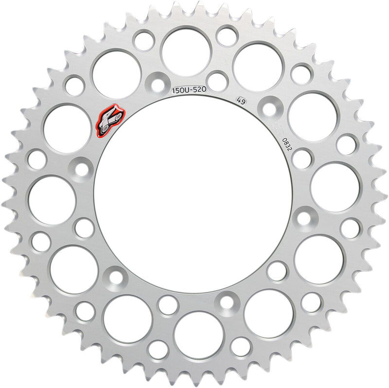 RENTHAL Ultralight Rear Sprocket - Silver - 150U-520-49GBSI