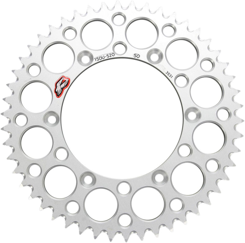 RENTHAL Ultralight Rear Sprocket - Silver - 150U-520-50GBSI