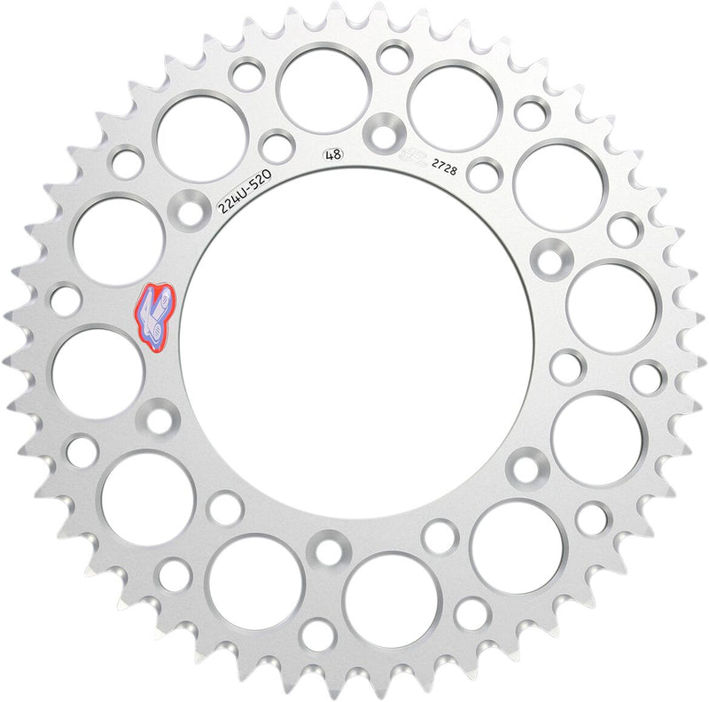 RENTHAL Ultralight Rear Sprocket - Silver - 224U-520-48GPSI