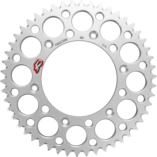 RENTHAL Ultralight Rear Sprocket - Silver - 224U-520-50GPSI