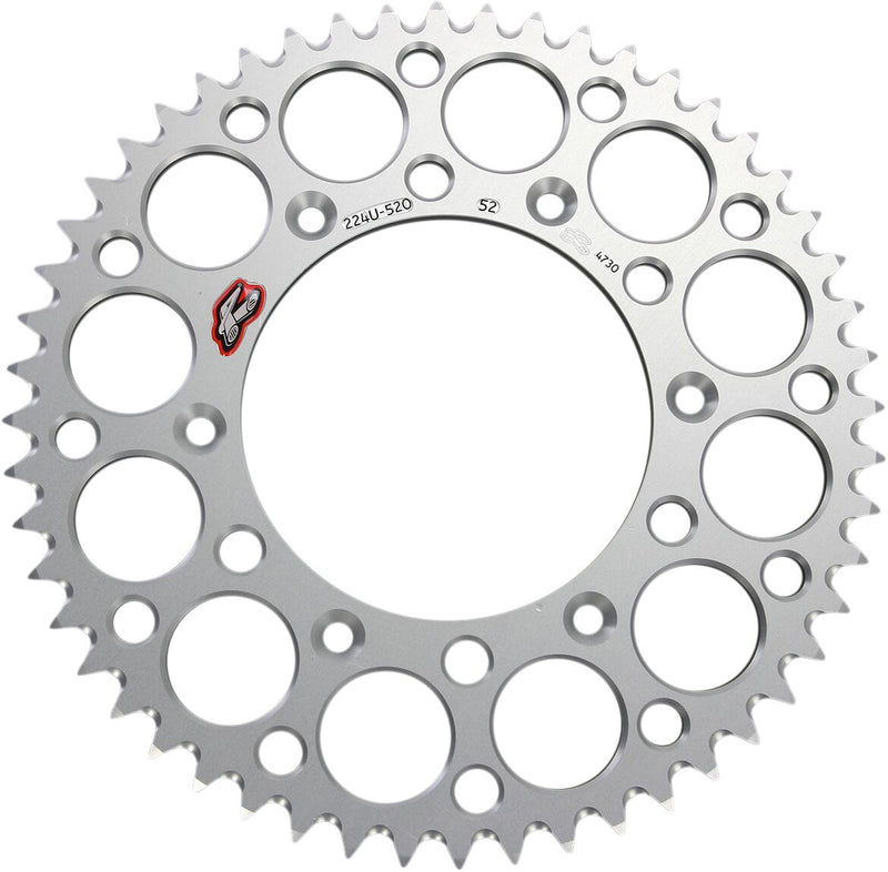 RENTHAL Ultralight Rear Sprocket - Silver - 224U-520-52GPSI