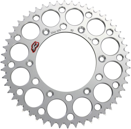 RENTHAL Ultralight Rear Sprocket - Silver - 224U-520-52GPSI