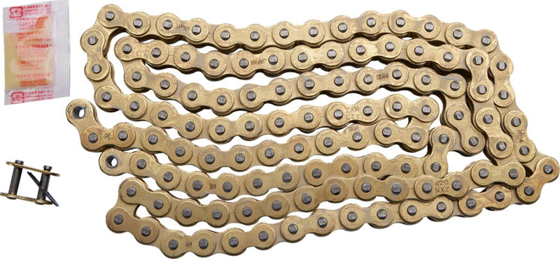 RK MXZ Series Drive Chain - 420 - 124 Links - Gold