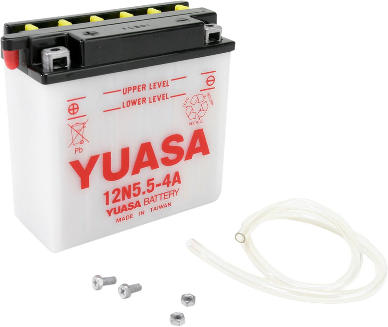 Yuasa Conventional Battery - 12N55-4A, White