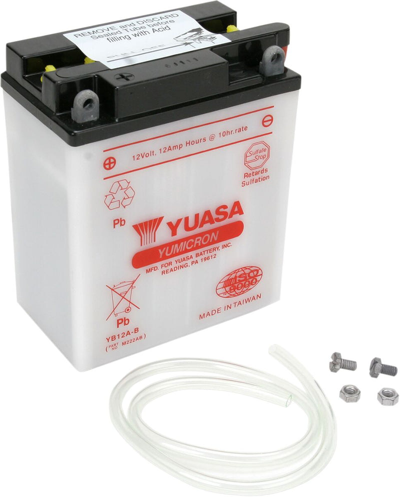 Yuasa Yumicron Battery - Conventional - YB12A-B(DC)