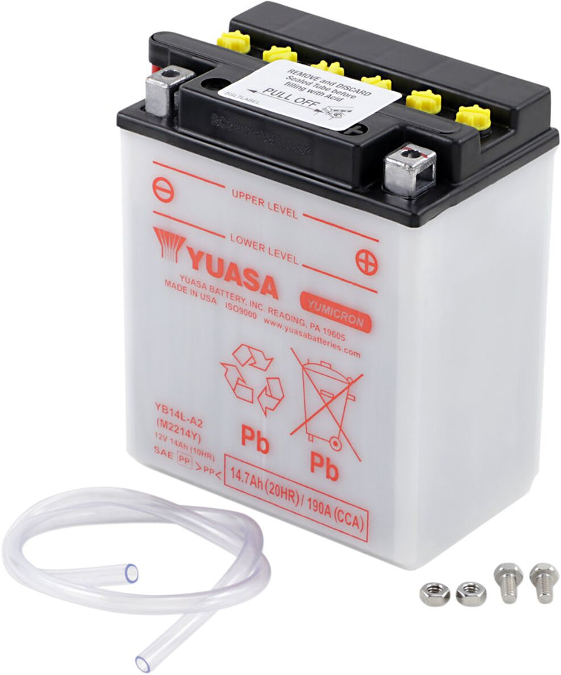 Yuasa Yumicron Battery - Conventional - YB14L-A2(DC)