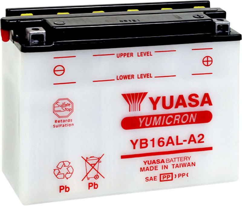 Yuasa Yumicron Battery - Conventional - YB16AL-A2(DC)