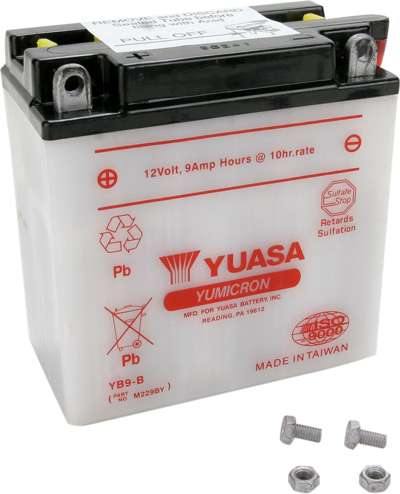 Yuasa Yumicron Battery - Conventional - YB9-B(DC)