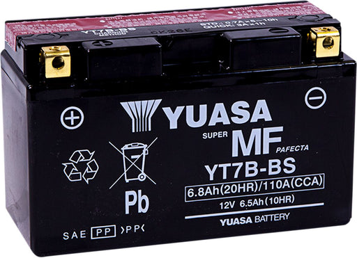 Yuasa AGM Maintenance-Free Battery - YTX - Black - AGM Maintenance Free - YT7B-BS(CP)