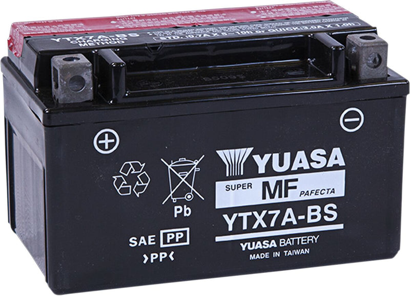 Yuasa AGM Maintenance-Free Battery - YTX - Black - AGM Maintenance Free - YTX7A-BS(CP)