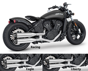 Freedom racing mufflers chr/blk ISC15-24