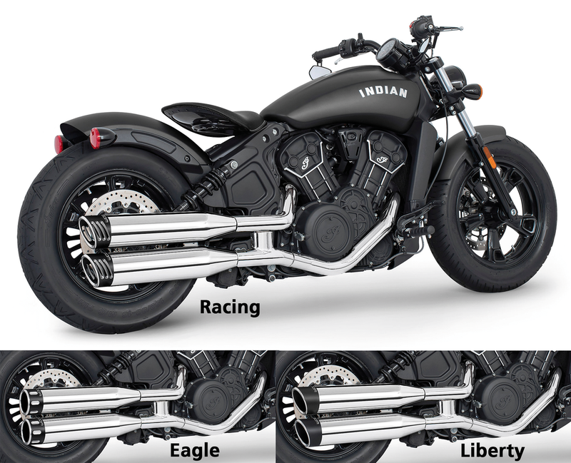 Freedom racing mufflers chr/blk ISC15-24