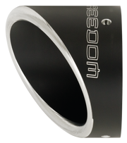 TURNOUT END CAP 4.5" SCULPTED BLACK
