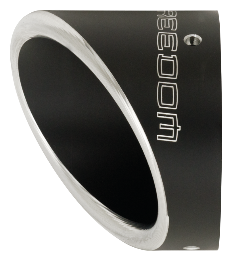 TURNOUT END CAP 4.5" SCULPTED BLACK