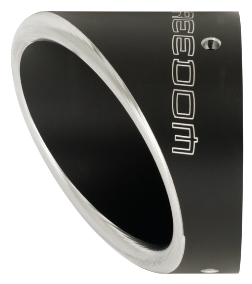 TURNOUT END CAP 4.5" SCULPTED BLACK