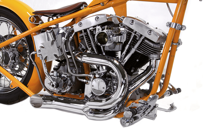 Chrome open 2:1 exhaust BT70-84