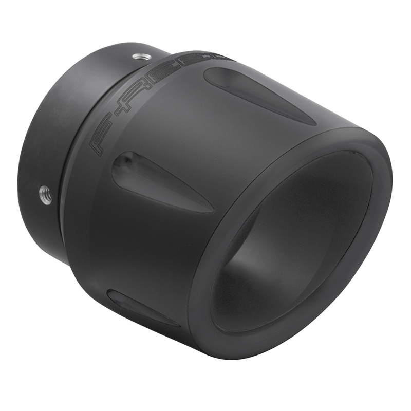 Combat 4.5" Harley end cap pitch black