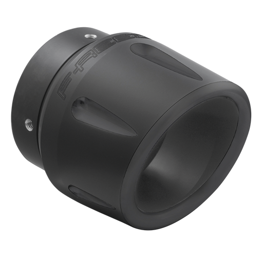 Combat 4.5" Harley end cap pitch black