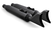 4" SHARKTAILS S-O'S ALL BLK FLH/T17-UP