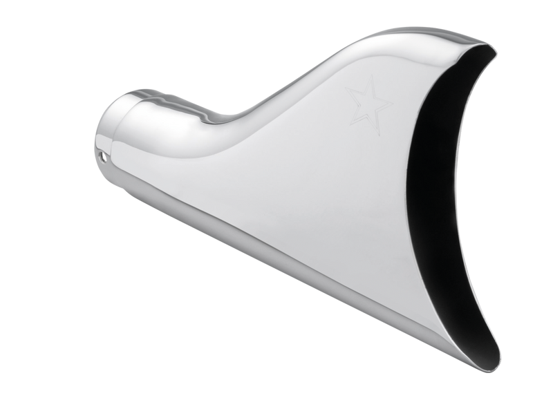 FREEDOM Sharktail end cap 2 1/8" chrome