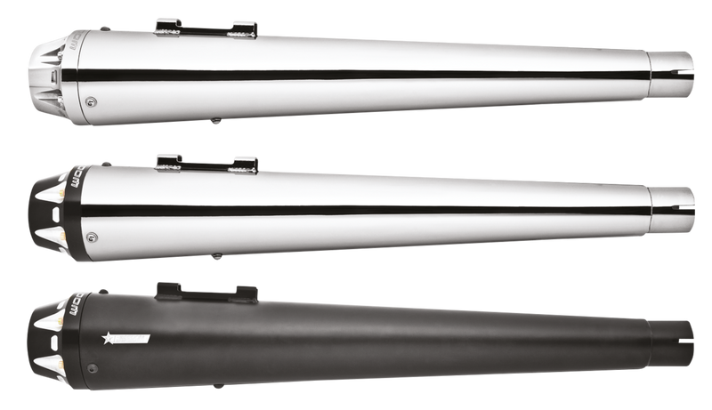 US-OUTLAW SLIP-ONS CHROME FLH/T95-16