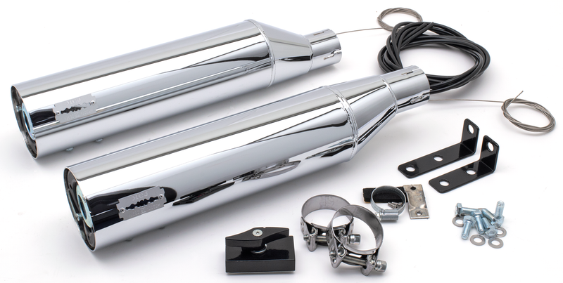 MCJ 2-2 Race Slip-Ons Chief22-Up Chrome