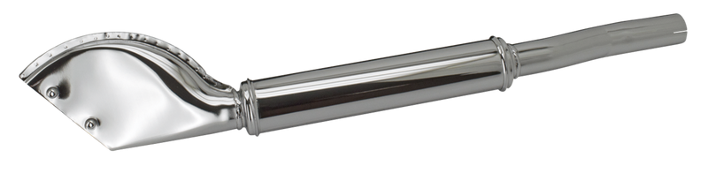 muffler, fishtail, chrome,WL