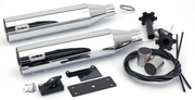 MCJ 2-2 Race Slip-Ons Scout16-20 Chrome