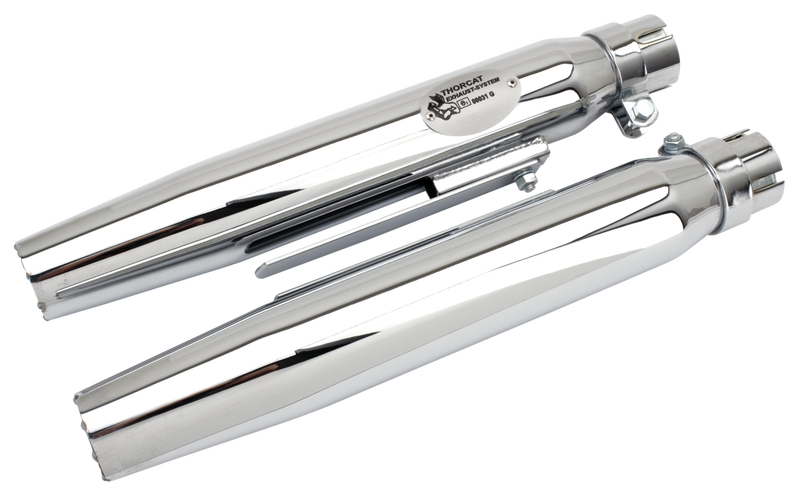 e2 GZP Muffler Set Tapered Chrome