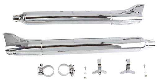 1961 Style Fishtails Chrome FLT95-17