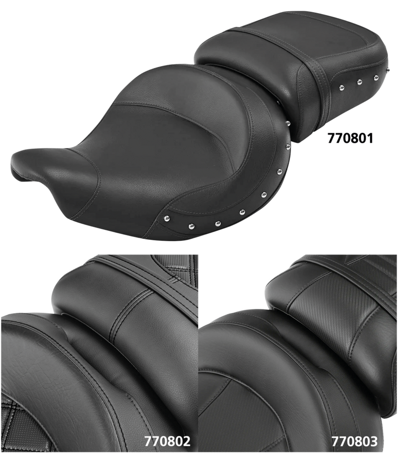 DR+PA Studded Seat Black Indian14-Up