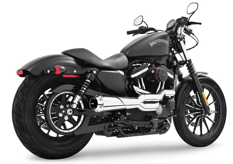 US-OUTLAW HIGH 2-INTO-1 CHROME XL86-03